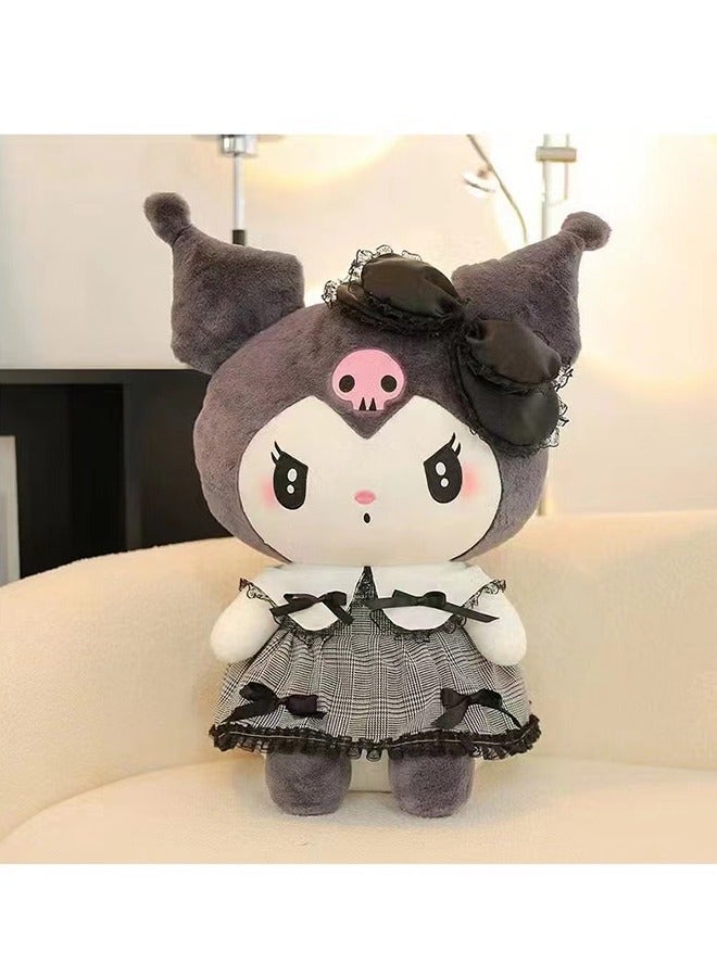 Cartoon Anime Black Maid Kuromi Melody Cinnamoroll Kawaii Plush Toys Cute Stuffed Plushie Doll Kids Birthday Gift 30Cm