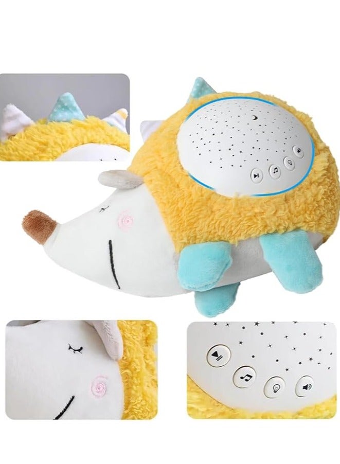 Starlight Projector for Kids – Plush Hedgehog Night Light with 10 Lullabies, Volume Control, and Soothing Star Projection – Ideal for Newborns, Toddlers, and Perfect Birthday & Holiday Gift