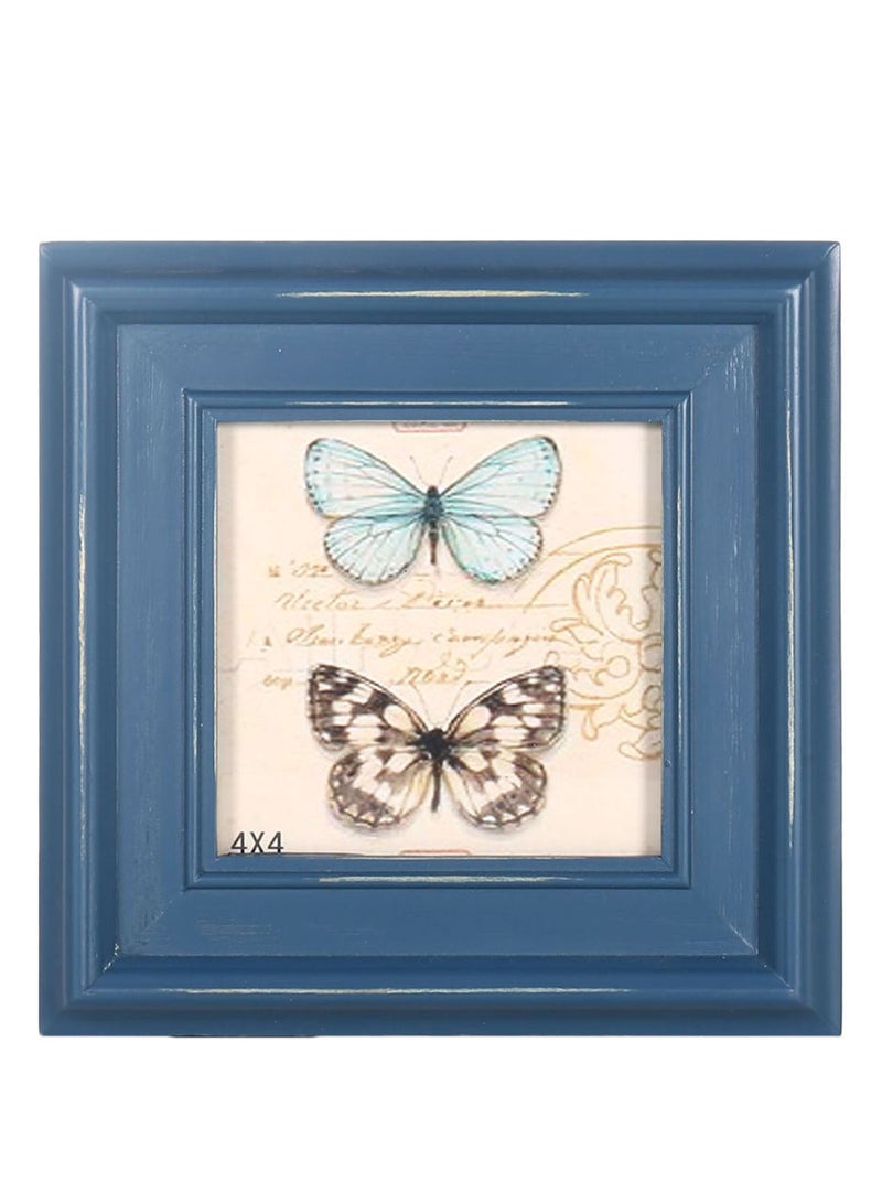 Natural Wall Photo Frame Blue