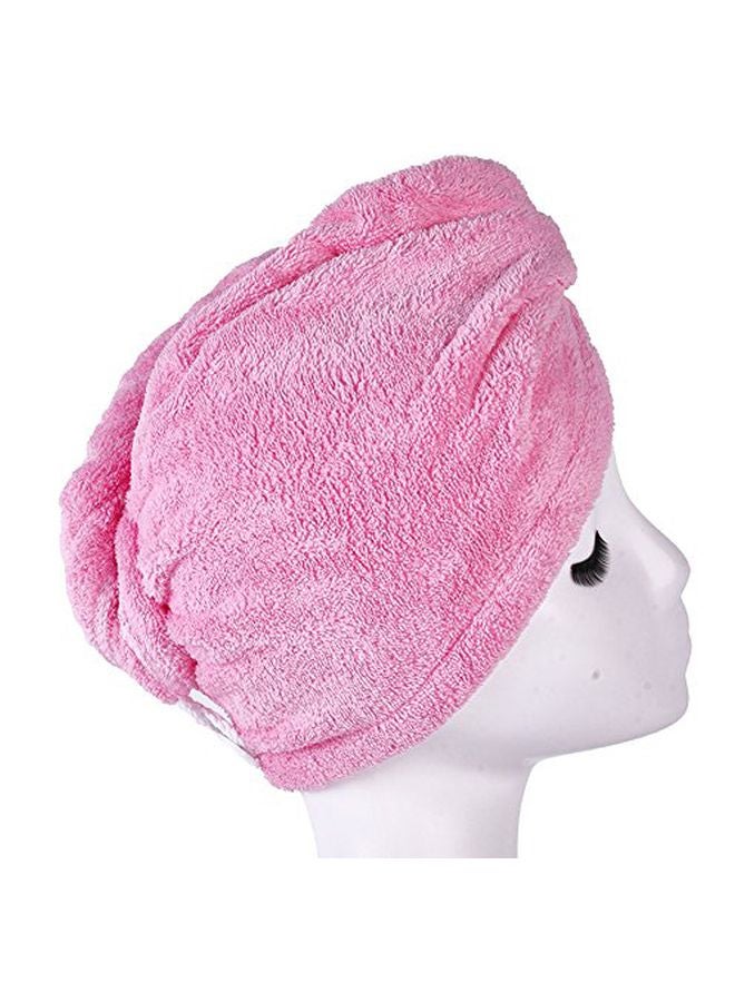 Microfiber Hair Drying Towel Pink 65x25cm