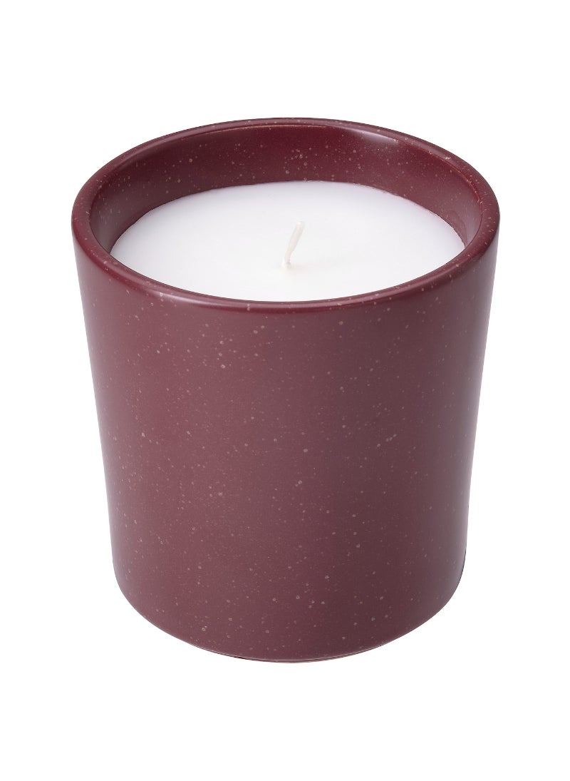 Scented Candle In Ceramic Jar, Berries/Red, 50 Hr