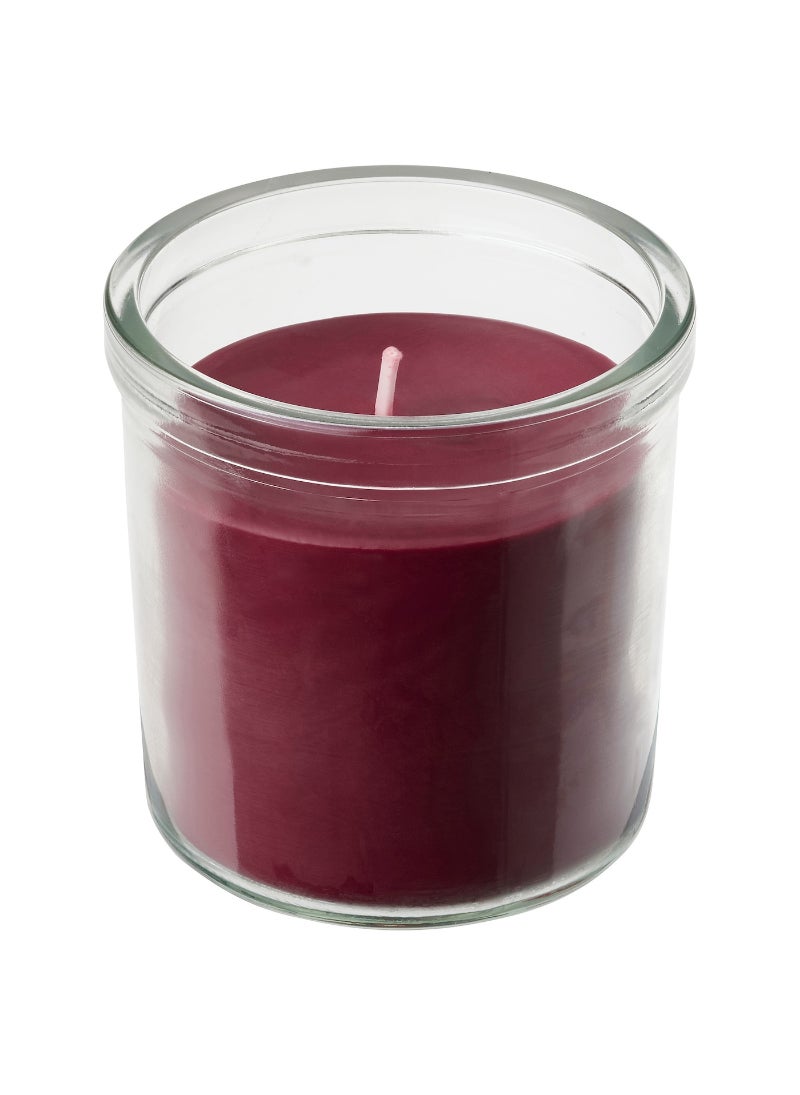 Scented Candle In Glass, Berries/Red, 40 Hr