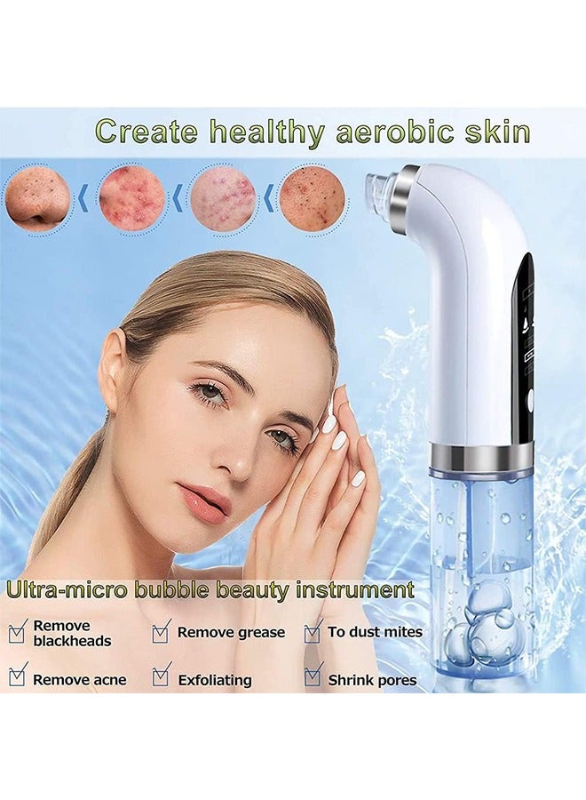 Super Micro Bubblebeauty Instrument, Blackhead Remover Pore Vacuum Cleaner, Comedo Removal Suction Beauty Device, Facial Pore Cleaner with 6 Suction Powers, for Deep Cleansing and Exfoliation