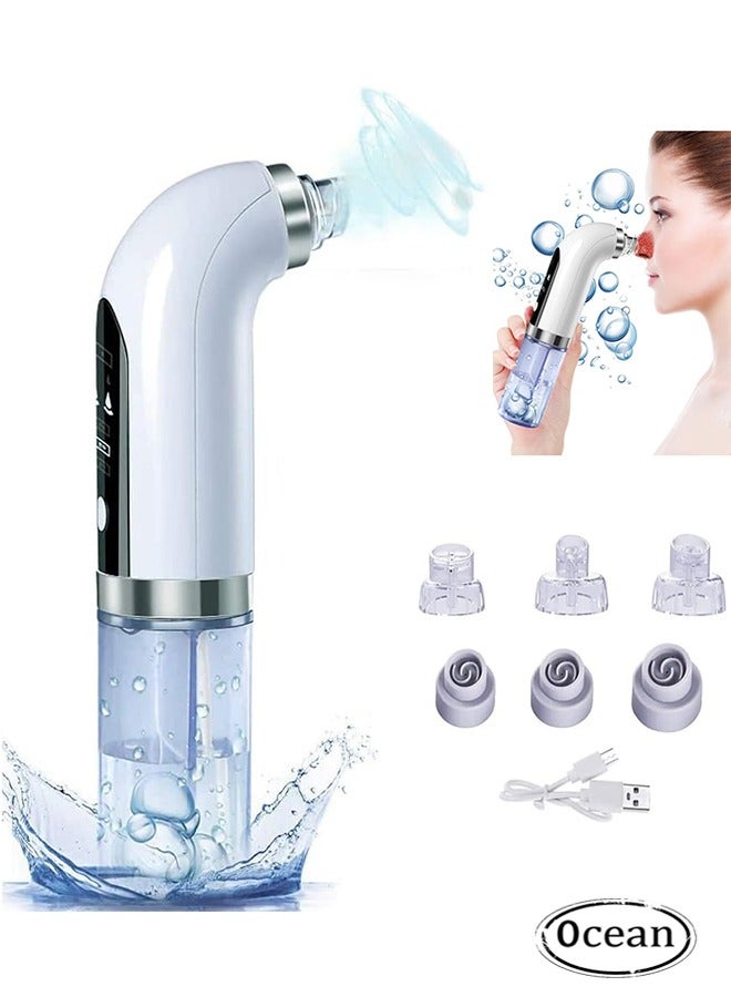 Super Micro Bubblebeauty Instrument, Blackhead Remover Pore Vacuum Cleaner, Comedo Removal Suction Beauty Device, Facial Pore Cleaner with 6 Suction Powers, for Deep Cleansing and Exfoliation