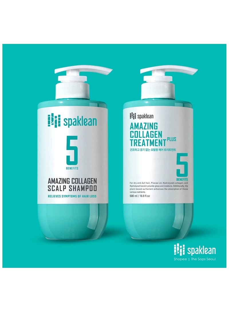 Amazing Collagen Scalp Shampoo & Treatment Set 1 x Shampoo, 500ml