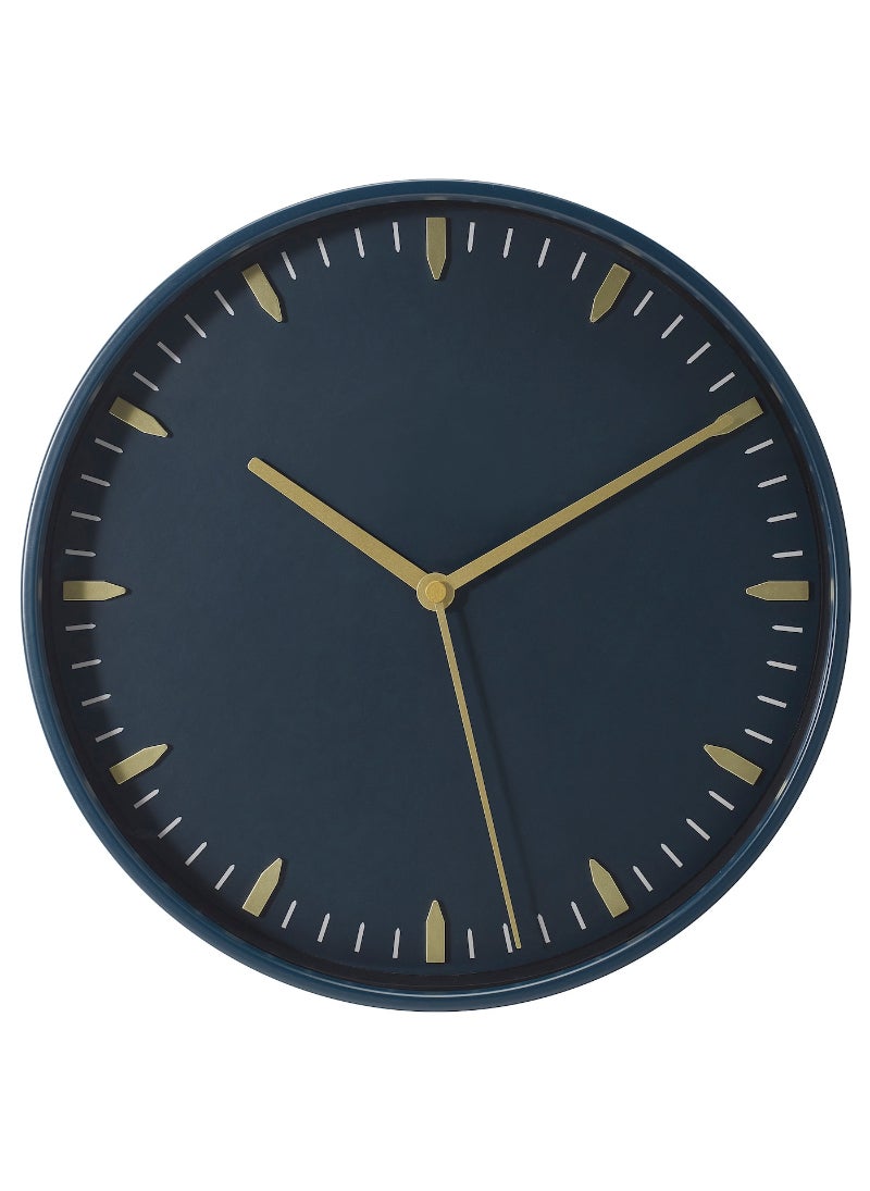 Wall Clock, Blue, 26 Cm