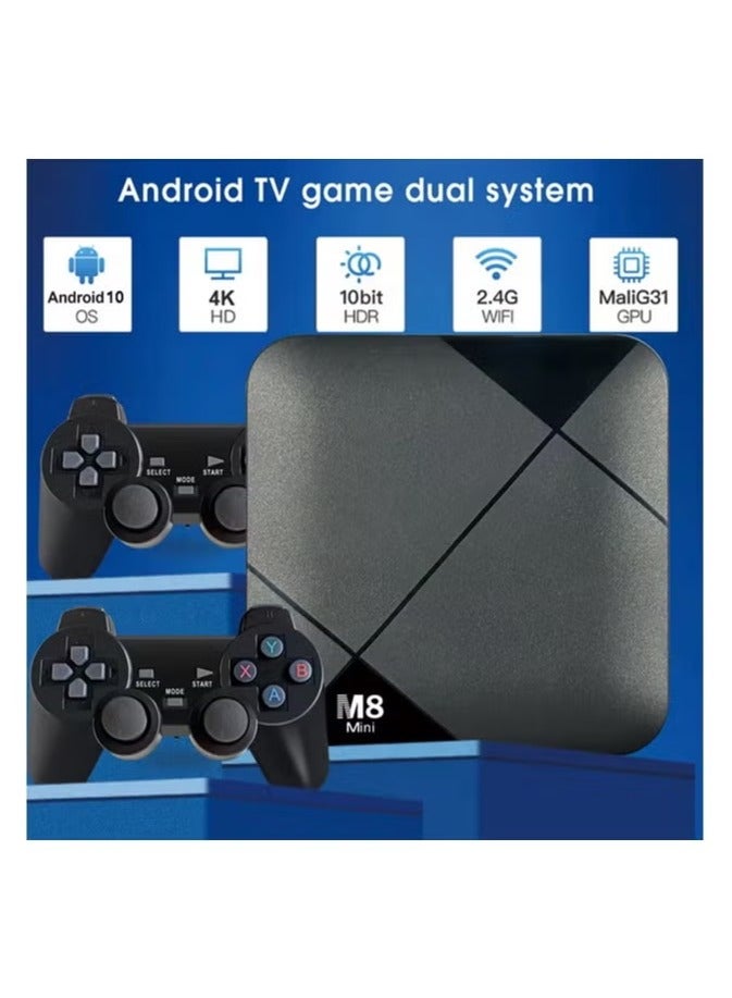 M8 Mini Game Box – Retro Video Game Console S905, HD 4K Output, 4G Wireless, Super Console with 10,000+ Games