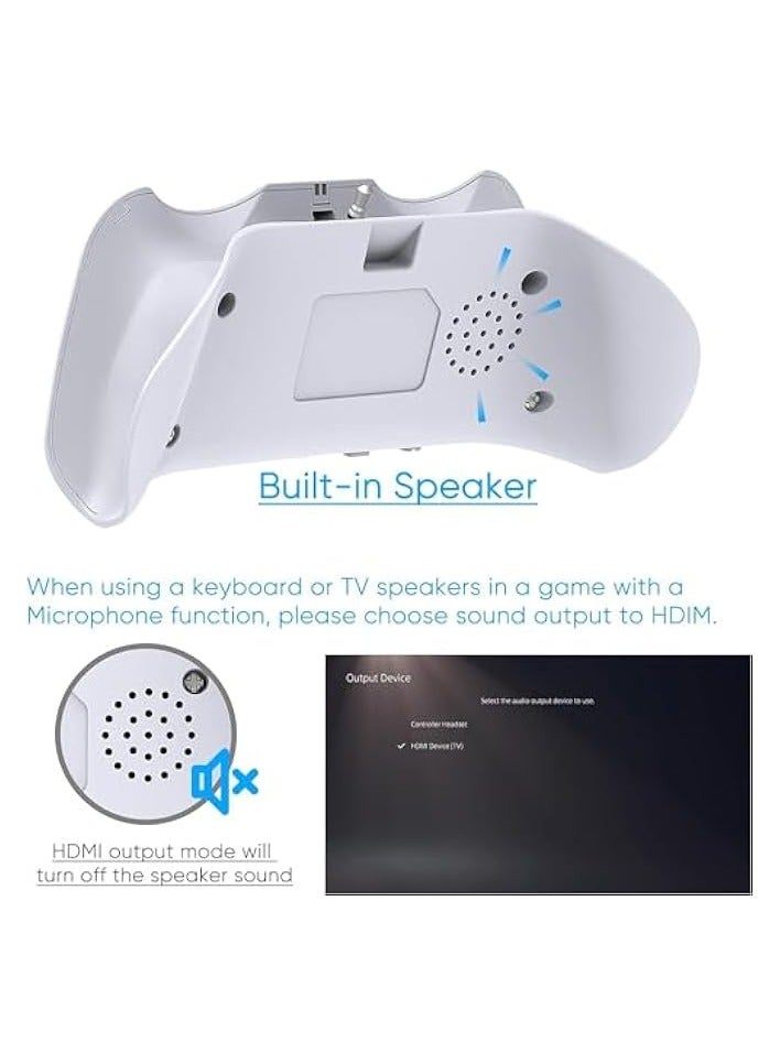 Wireless Keyboard for Controller, Bluetooth 3.0 Mini Chatpad Message Game Keyboard Keypad, Built-in Speaker with 3.5mm Audio Jack for Messaging and Gaming Live Chat