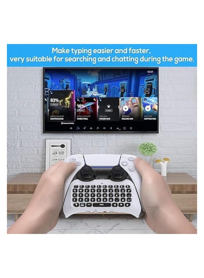 Wireless Keyboard for Controller, Bluetooth 3.0 Mini Chatpad Message Game Keyboard Keypad, Built-in Speaker with 3.5mm Audio Jack for Messaging and Gaming Live Chat