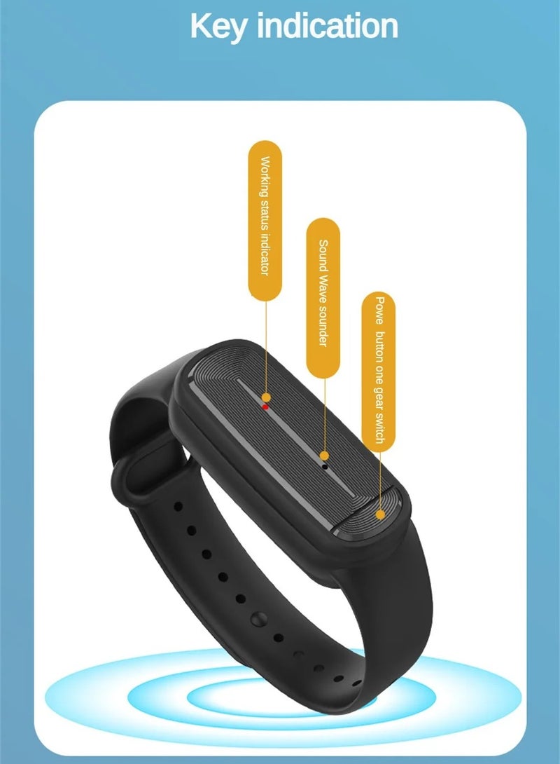 M90 Ultrasonic Mosquito Repellent Bracelet for Kids 100 Percent Natural Non Toxic Essential Oil Pest Control Watch