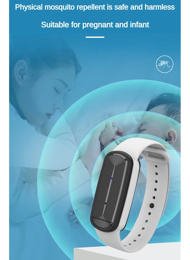M90 Ultrasonic Mosquito Repellent Bracelet for Kids 100 Percent Natural Non Toxic Essential Oil Pest Control Watch