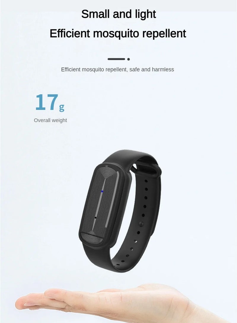 M90 Ultrasonic Mosquito Repellent Bracelet for Kids 100 Percent Natural Non Toxic Essential Oil Pest Control Watch