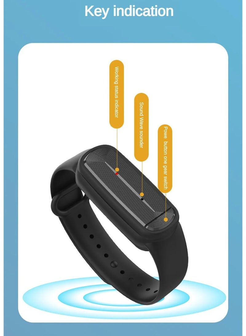 M90 Ultrasonic Mosquito Repellent Bracelet for Kids 100 Percent Natural Non Toxic Essential Oil Pest Control Watch