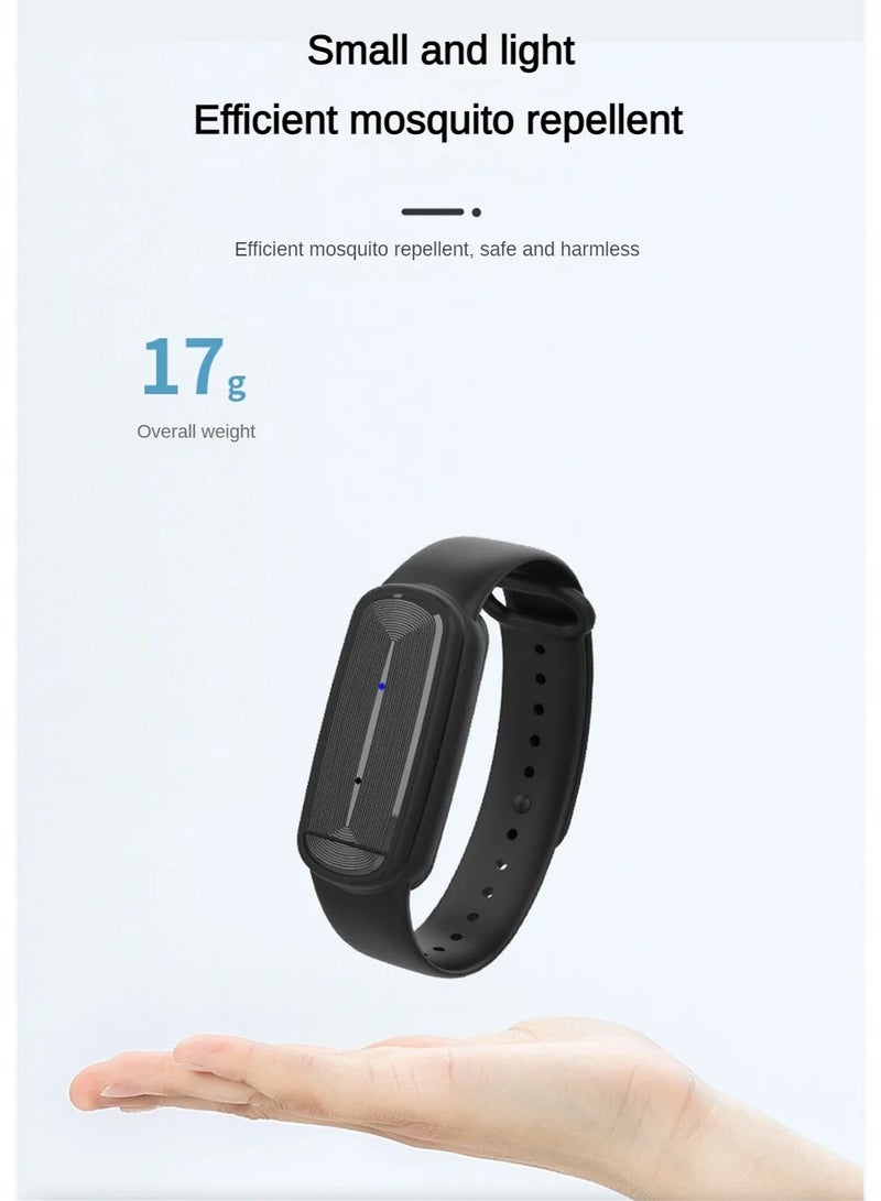M90 Ultrasonic Mosquito Repellent Bracelet for Kids 100 Percent Natural Non Toxic Essential Oil Pest Control Watch