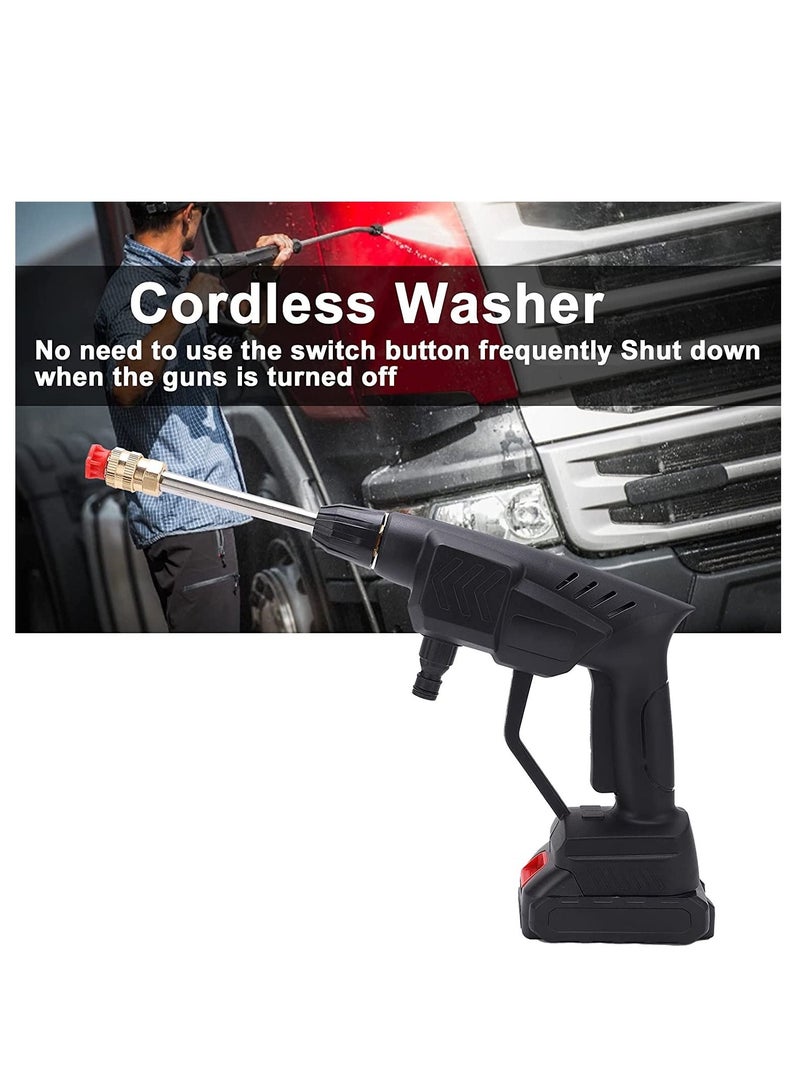 Cordless Handheld Wireless Pressure Washer Gun With Double Battery