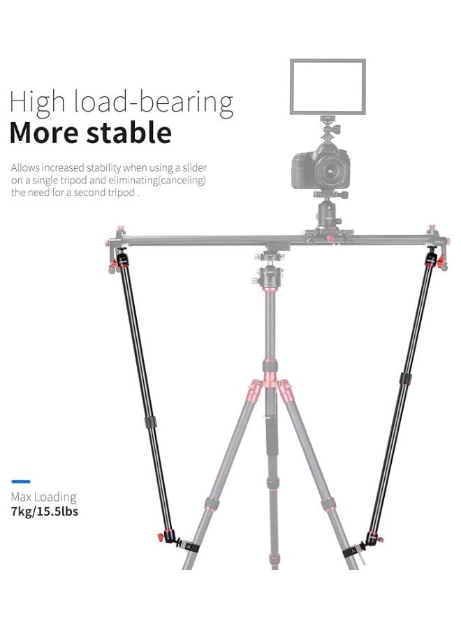 NEEWER Camera Slider Support Arm 2 Pack Adjustable Slider Support