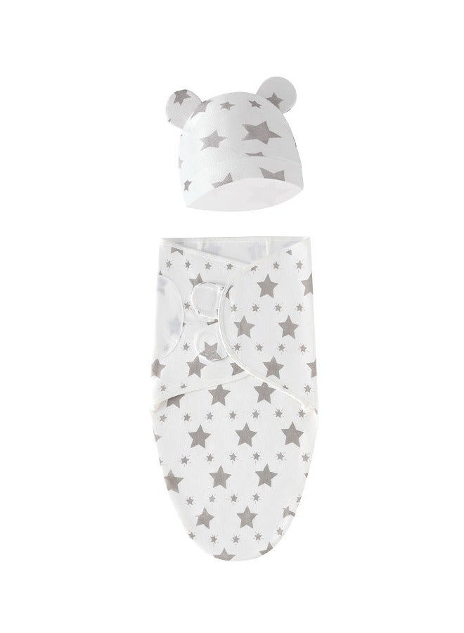 3PCS baby swaddle sleeping bag with hood soft and skin-friendly easily improve baby's sleep suitable for all seasons