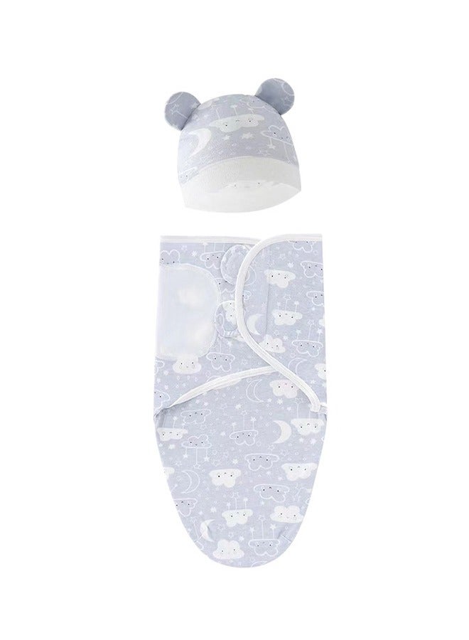 3PCS baby swaddle sleeping bag with hood soft and skin-friendly easily improve baby's sleep suitable for all seasons