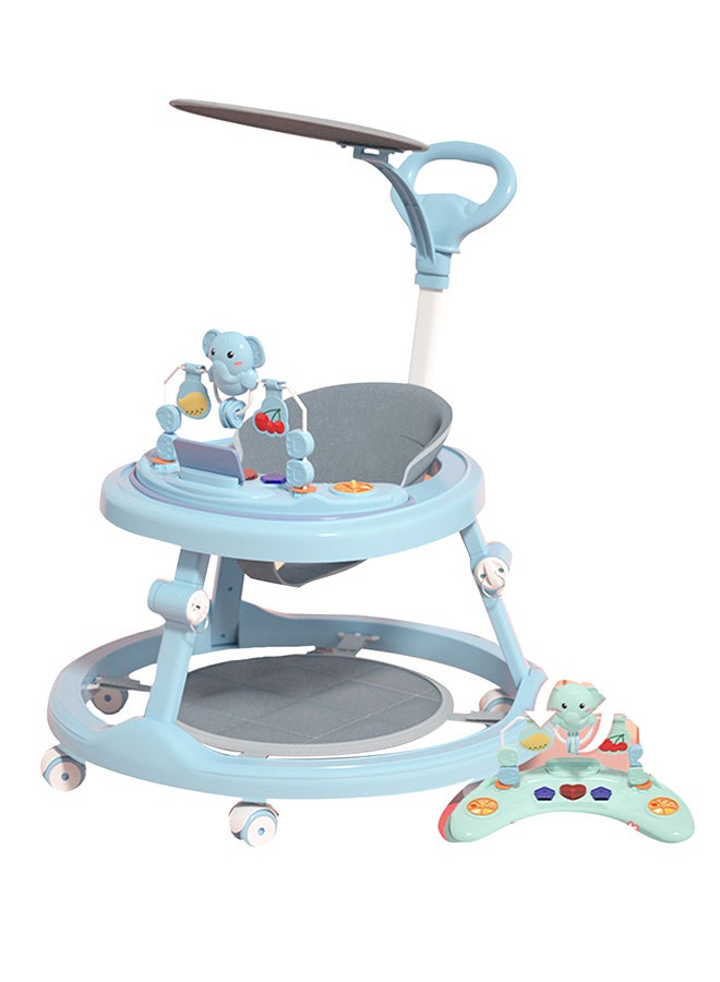 Anti-Roll Baby Learning Walker With Detachable Toy Tray And Music