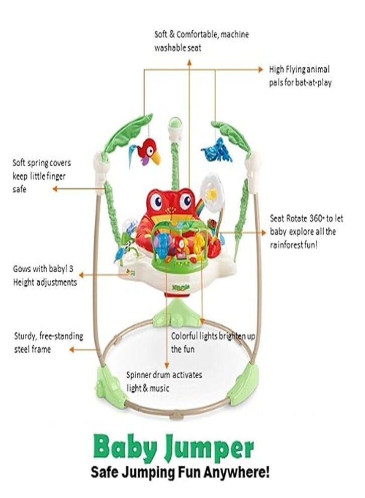 Baby Adjustable Jumper Walker Activity Seat With Multifunction Musical Toys