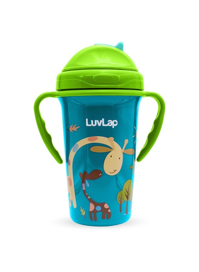 Tiny Giffy Sippy Cup, Silicone Straw, Bpa Free, 300 Ml 18M+ (Green)