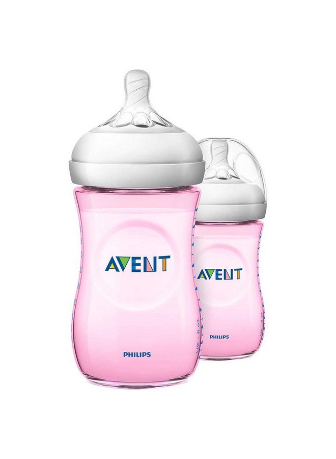 Philips Avent Natural Response 3.0 Pink Feeding Bottle 260Ml Scy903/11