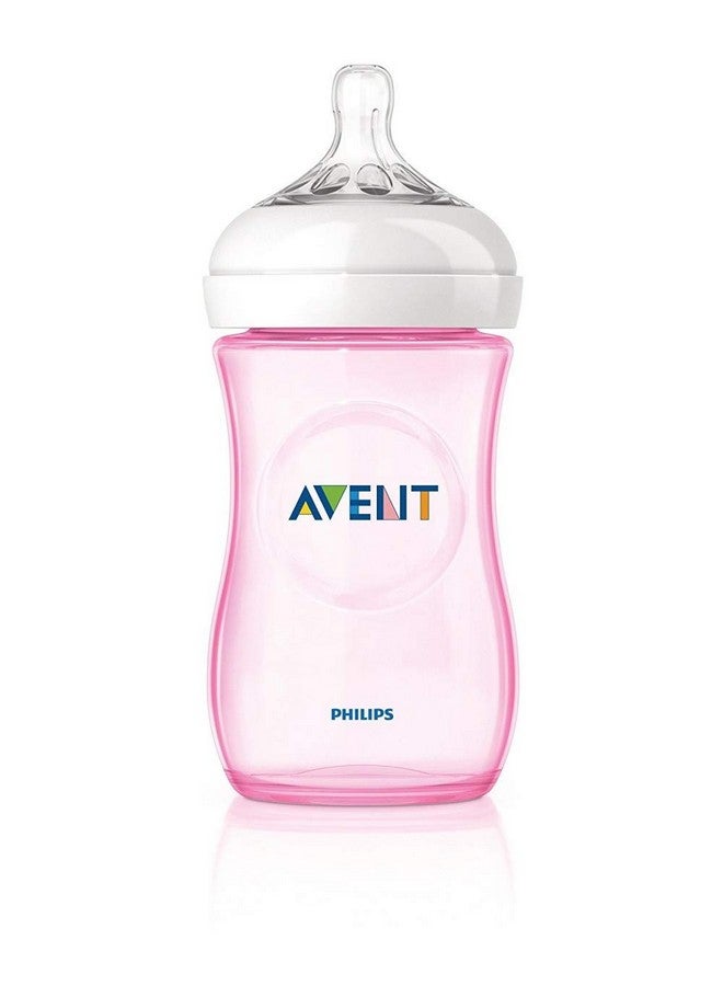 Philips Avent Natural Response 3.0 Pink Feeding Bottle 260Ml Scy903/11