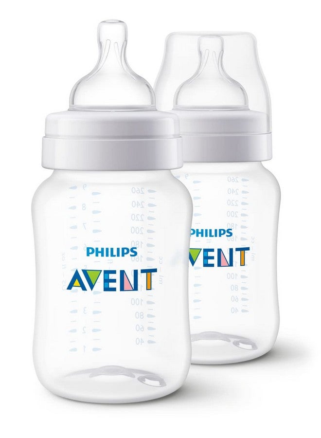 Philips Avent Anti-Colic Baby Feeding Bottles By Fratelli | 9Oz/260Ml - Pack Of 2 | Scy103/20