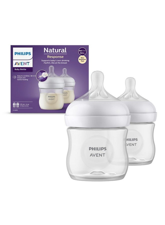 Philips Avent Natural Response 3.0 Baby Bottle 125Ml (Pack Of 2) Scy900/02