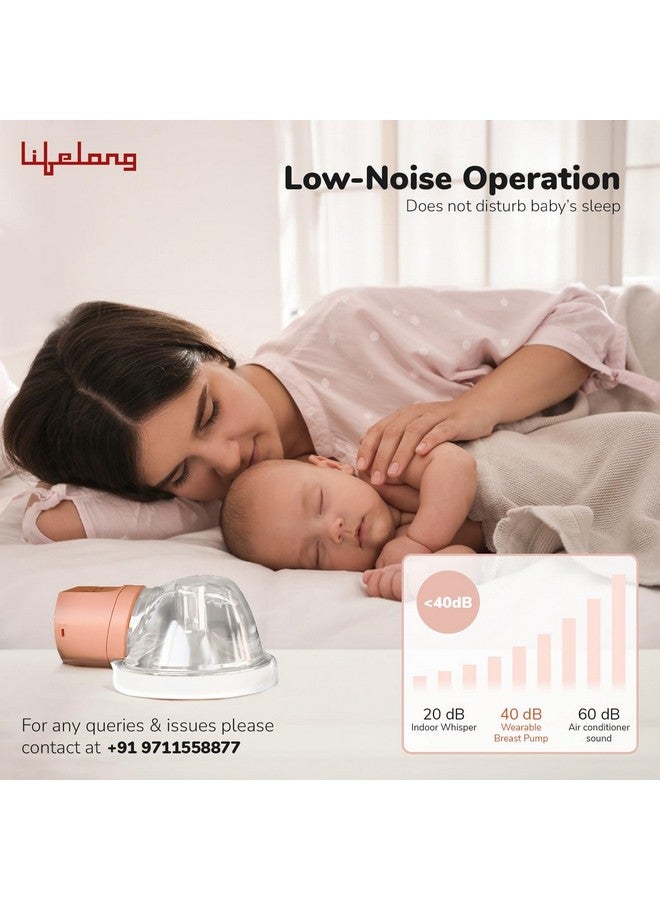 Wearable Breast Pump For Feeding Mothers - Hands Free Electric Breast Feeding Machine With Rechargeable Battery - Bpa Free - 3 Modes 10 Levels Lactation Massage & Extract Milk,1 Yr Warranty