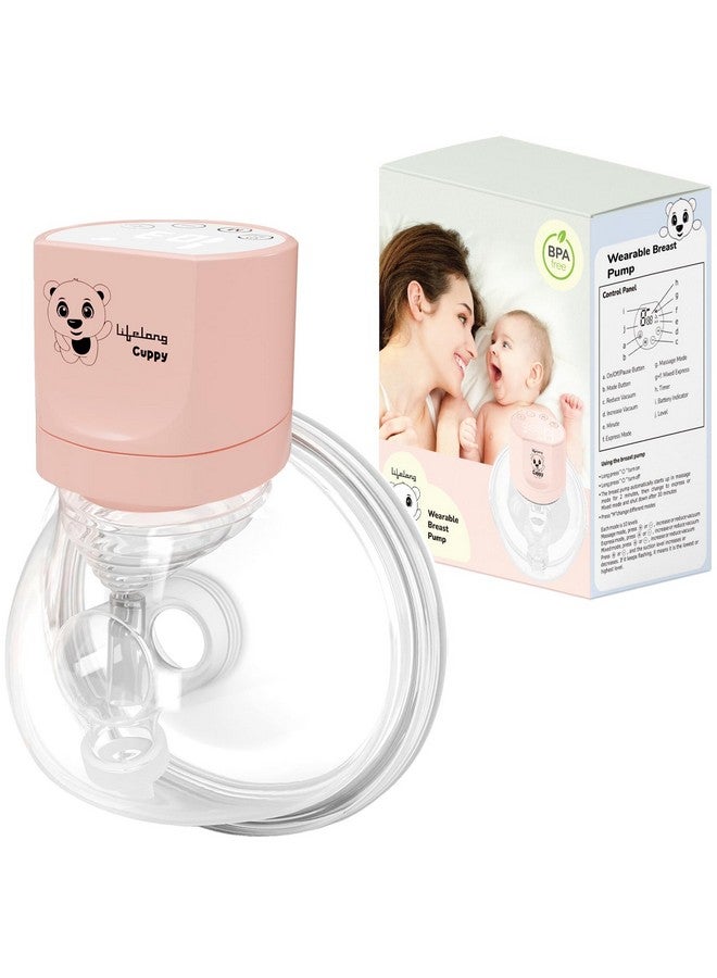 Wearable Breast Pump For Feeding Mothers - Hands Free Electric Breast Feeding Machine With Rechargeable Battery - Bpa Free - 3 Modes 10 Levels Lactation Massage & Extract Milk,1 Yr Warranty