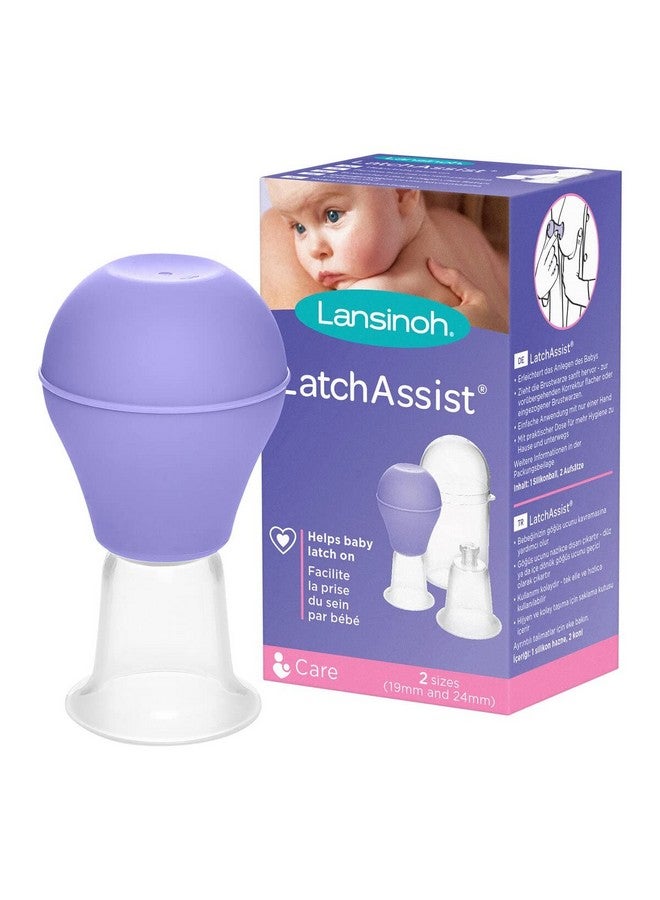 Latch Assist Non-Toxic Nipple Everter With Case For Breastfeeding Mums, Offers Temporary Correction Of Flat Or Inverted Nipples, 2 Size Cones Within The Pack And Hygienic Carry Case