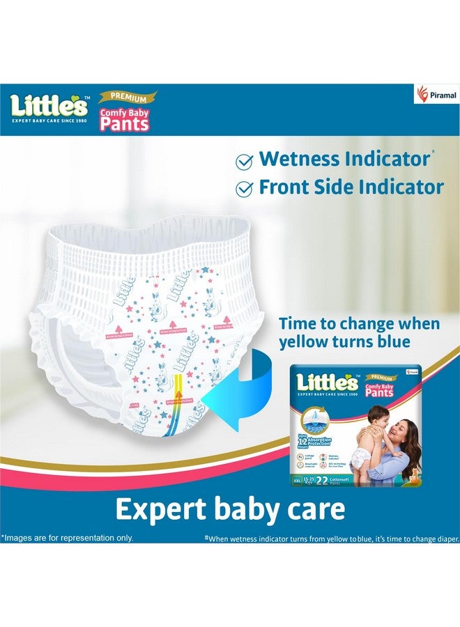 Baby Diapers Xxl Size | Pants Style | 15-25 Kg | 44 Count - Pack Of 2 | Cottonsoft Baby Diaper With Leakage Guard, Wetness Indicator & 12 Hours Absorption