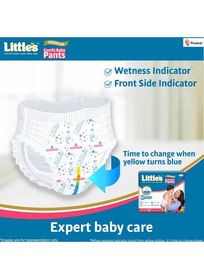 Baby Diapers M Size (Medium) Pants Style | 7-12 Kg | 72 Count - Pack Of 1 | Super Jumbo Baby Diaper With Leakage Guard, Wetness Indicator & 12 Hours Absorption