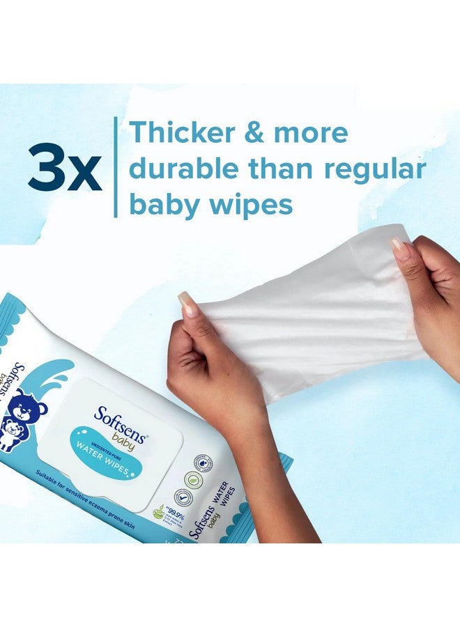 Baby 99.9% Pure Water Wipes | Pure Aloe Vera Extract With Lid Wipes For Babies (Pack Of 5)