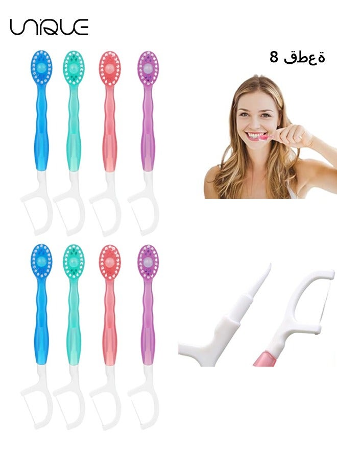 8Piece Toothbrush Set – Includes Floss & Toothpaste, Soft Bristle Toothbrush, Disposable Bulk Toothbrush for Travel, Business Trips, Holiday Gifts