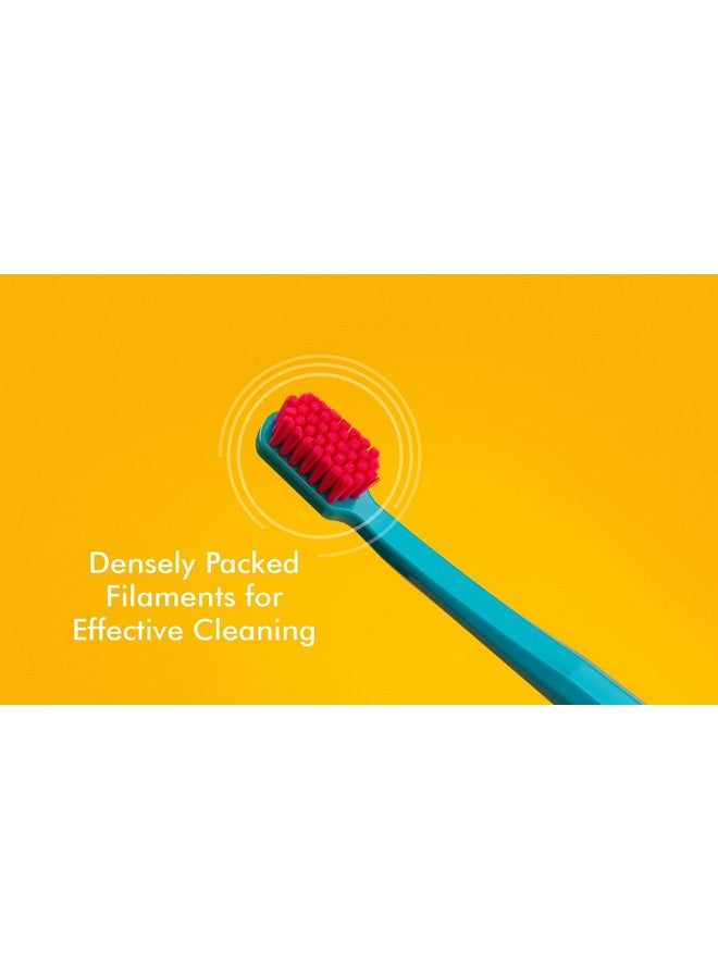 Dr. Reddy'S Cs 5460 Manual, Adult Toothbrush | Extra Soft & Gentle Bristles | Swiss Oral Care | 5460 Densely Packed Curen Bristles | Reaches All The Critical Areas Including Gum Line