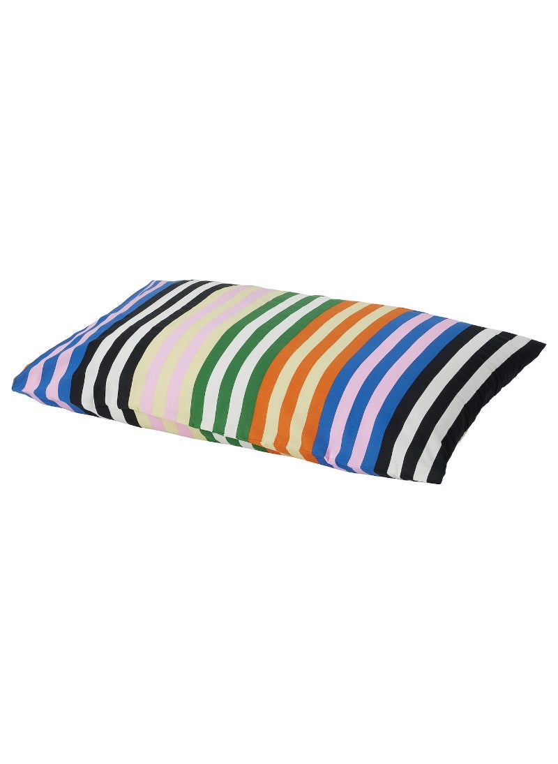 Pillowcase, Multicolour Striped, 50X80 Cm