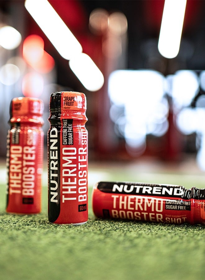 Thermobooster Shot - 20 x 60 ml - Grapefruit Flavor - Caffeine free, Sugar free - Weight Management Energy Drink - Boosts Metabolism & Energy