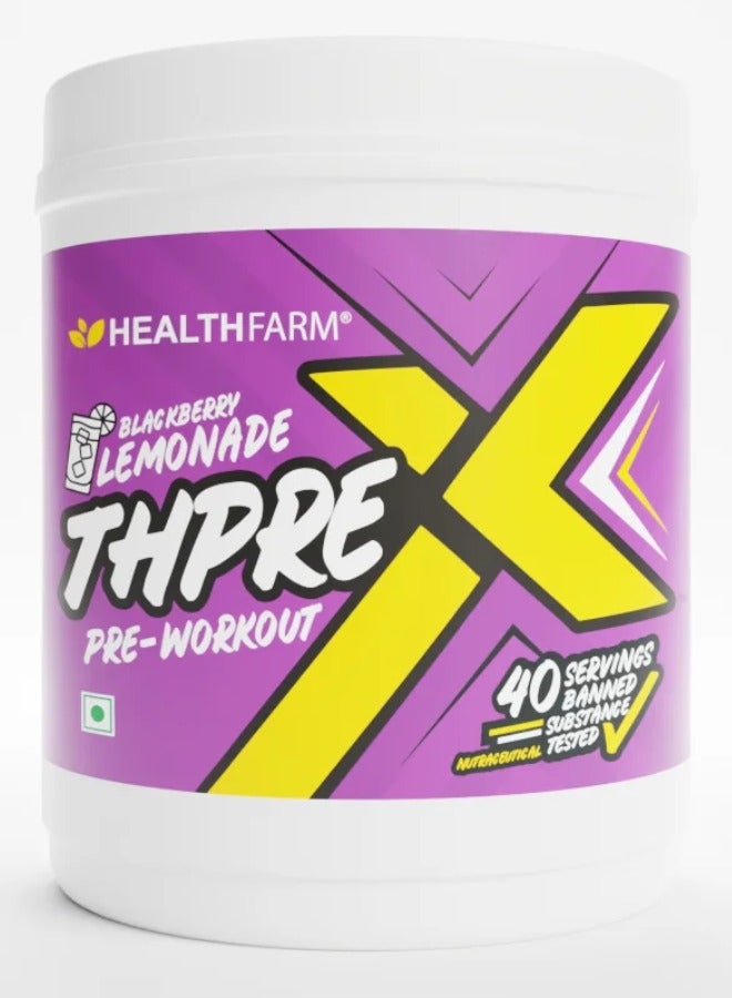 ThPreX Pre-Workout Blackberry lemonade Flavour 500Gram