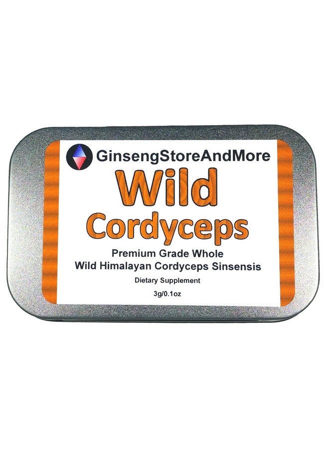 Wild Cordyceps, Whole Himalyan Cordyceps Sinensis Mushroom, Genuine And Very Rare, High Grade, Boost Energy, Reduce Stress For Men And Women, 3 Grams