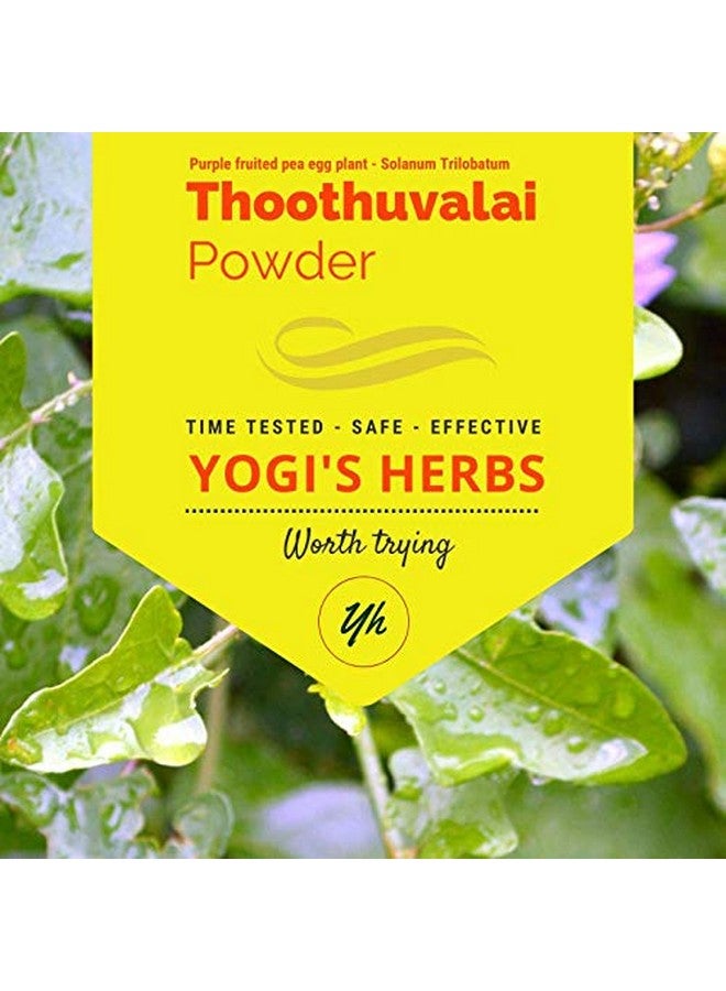 Yogis Herbs Yogis Herbs Thoothuvalai Powder (Solanum Trilobatum) Thai Nightshade 1 Lb Fresh & Pure