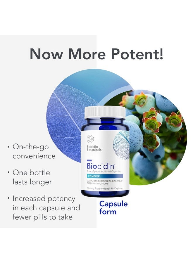 Biocidin Capsules - Gut Cleanse Process & Immune Support Supplement - Supportive Biofilm Disruptor - Promote Digestive Health & Microbial Balance - 18 Botanical Blend (90 Vegan Capsules)