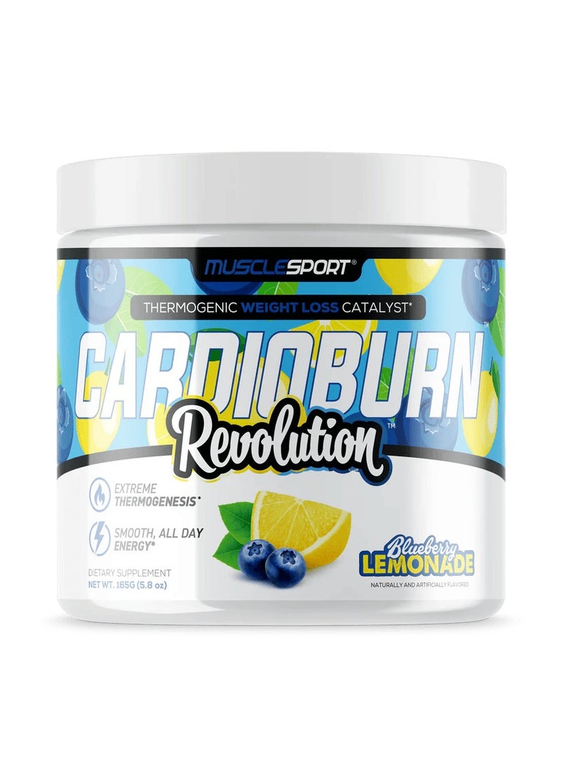 Musclesport Cardioburn Revolution Thermogenic Weight Loss Catalyst Blueberry Lemonade