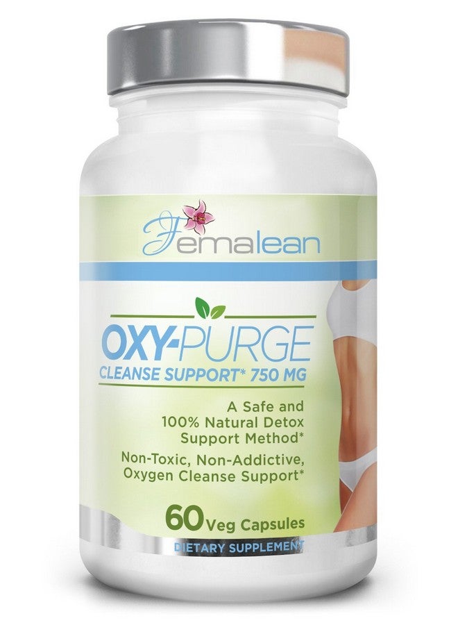 Oxy-Purge 750 Mg 60 Vcaps - Natural Magnesium Oxide Oxygen Based Colon Cleanse Gentle Laxative Supports Healthy Digestive Tract Regularity