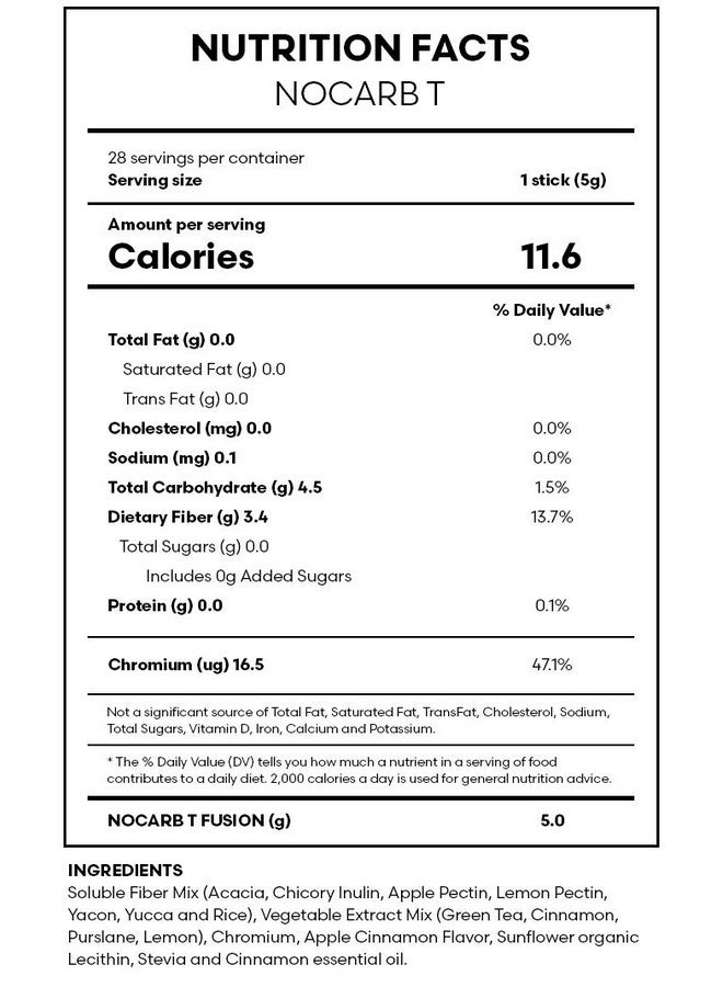 Nocarb T- Keep Cholesterol Balance, Cut Down Fat Transformation, Block Carb (Nocarb T, 28 Sticks)