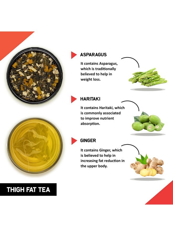 Thigh Fat Tea (1 Month Pack, 30 Tea Bags) - Helps To Reduce Thigh Fat For Both Men Women