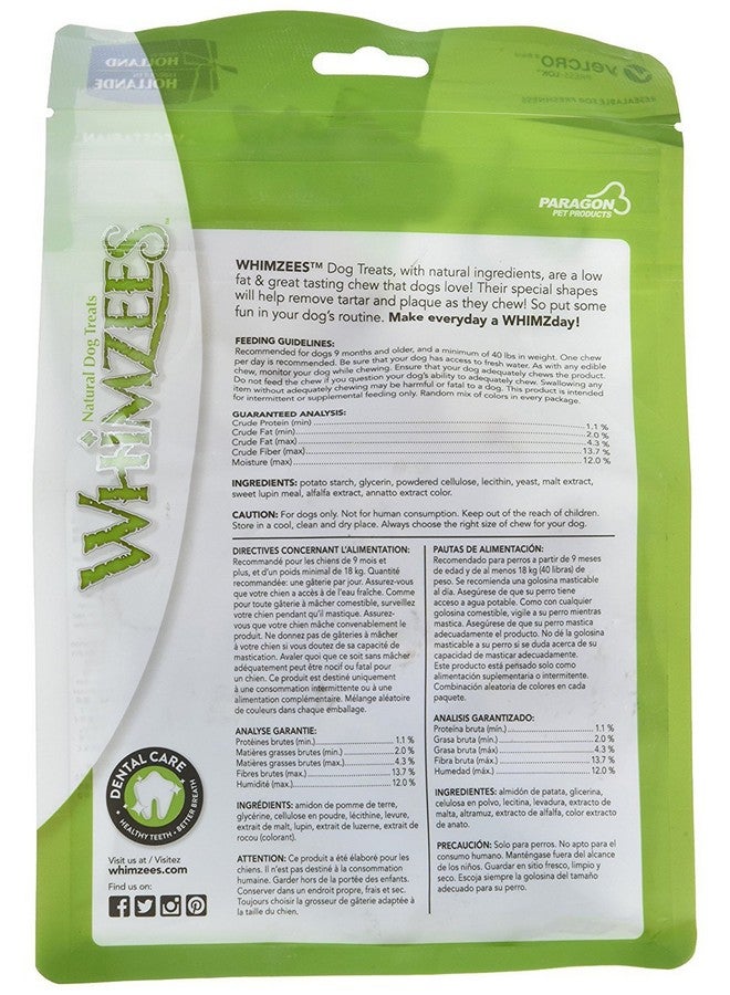 Paragon Whimzees Alligator Treat Dental Treat For Large Dogs, 6 Per Bag