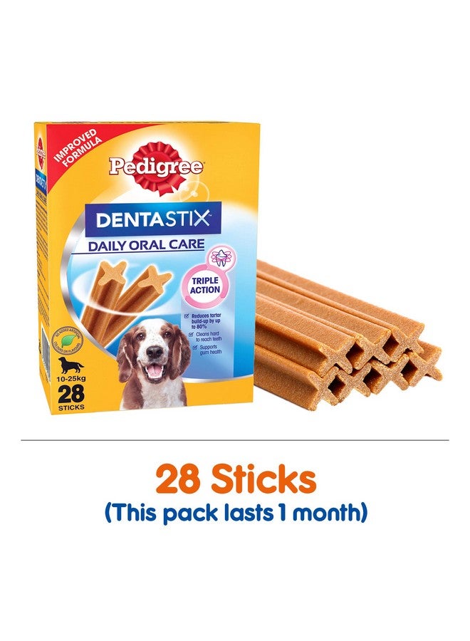 Dentastix Oral Care Dog Treat, Adult Medium Breed (10-25 Kg), 720 G, Recommended By Vets, Supports Gum Health, Reduces Risk Of Gum Diseases