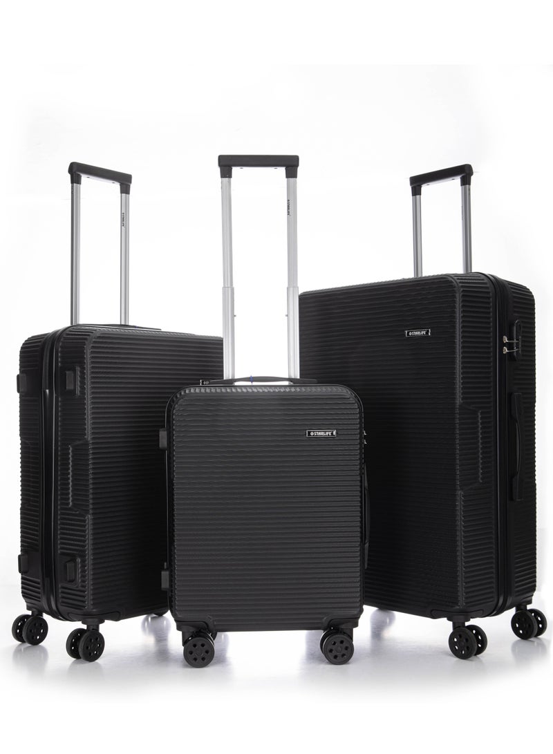 Hard Case Travel Luggage Set 3Pcs With Spinner Wheels 20/24/28 Inches